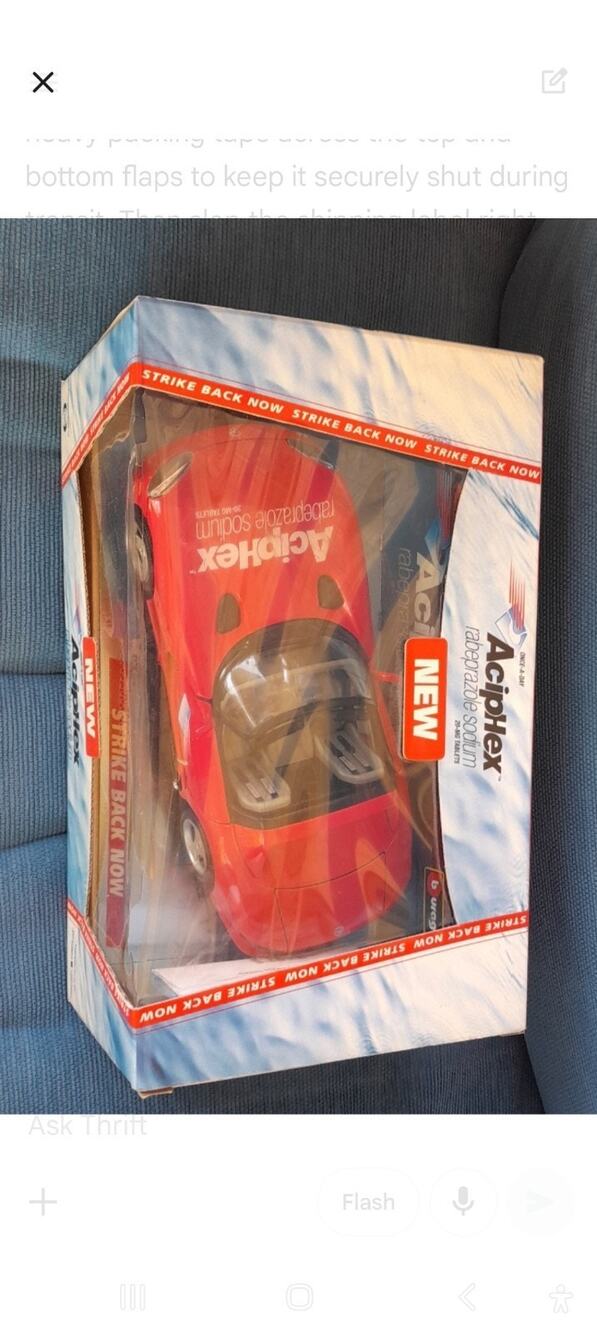Bburago 1:18 Dodge Viper RT/10 Model Car Aciphex Promo Vintage New Sealed Box